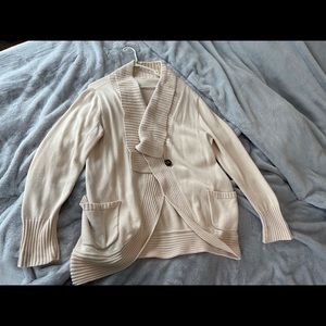 Beige cardigan sweater
